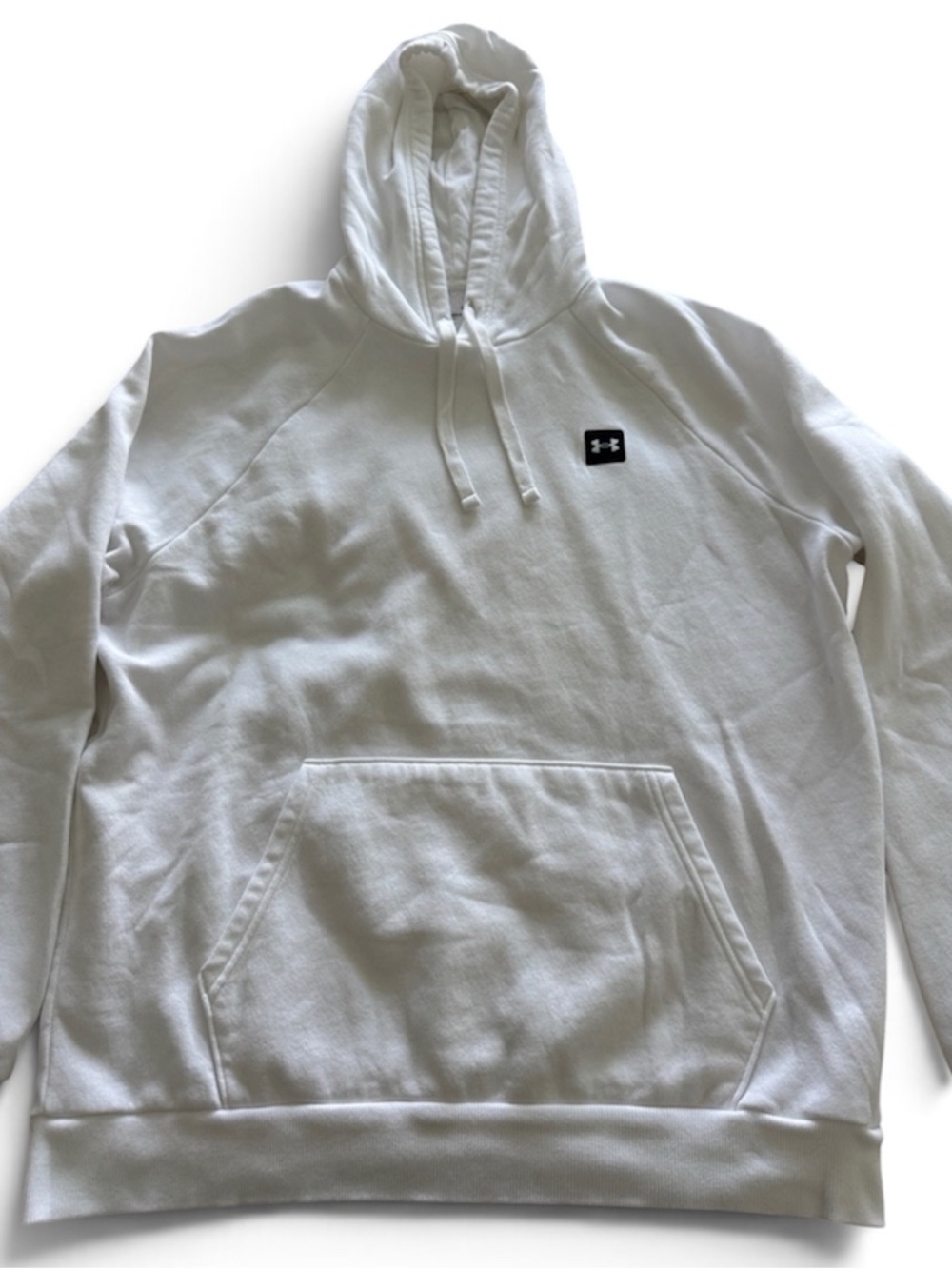 Under Armour White Men's Hooded Pullover Lightweight Sweatshirt Size L